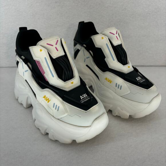 Anthony Wang by Dolls Kill Platform Sneakers size 6 White Bliss Watermelon - Picture 1 of 16